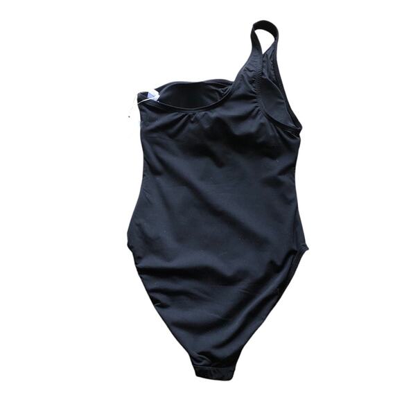 Andie NWT The Nantucket One Shoulder One Piece Black XS Sleek & Sophisticated - Picture 6 of 13